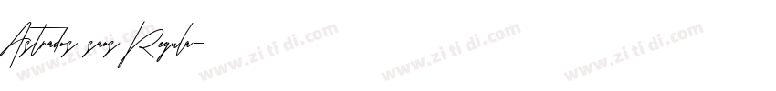 Astrados sans Regula字体转换